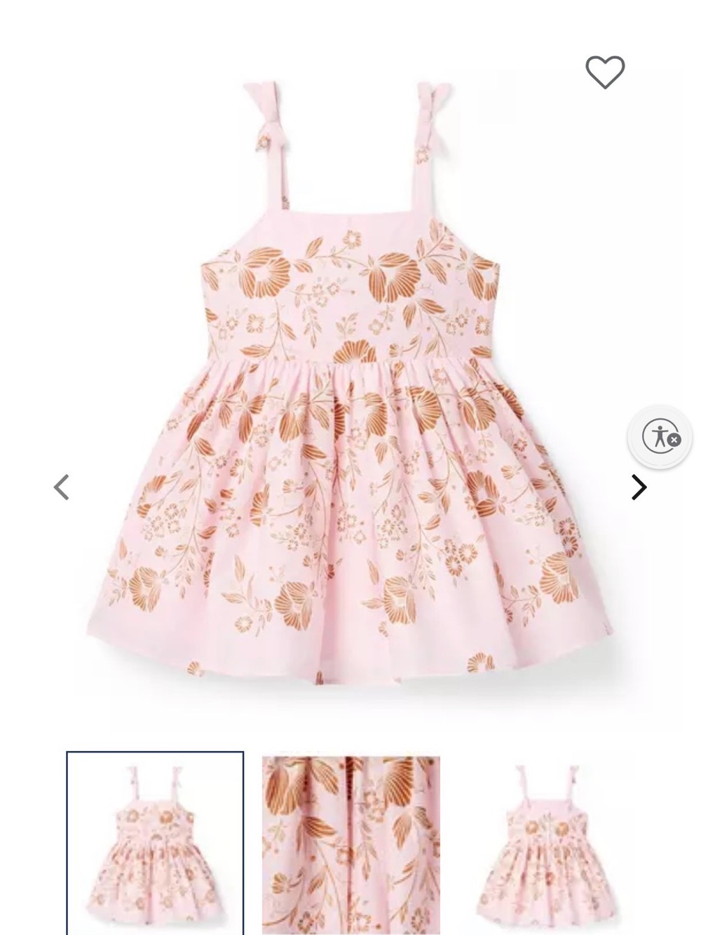 Pink Floral Metallic-Print Sundress